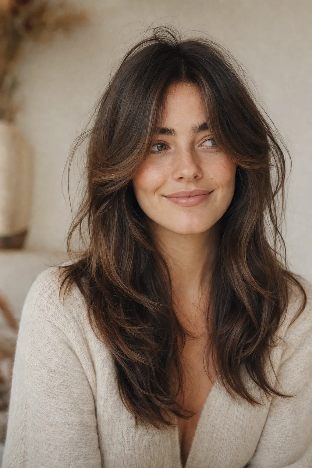 Airy face frame hairstyle example